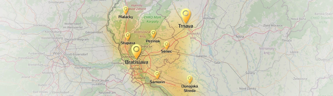 Mapa odvozu a likvidácie nábytku a odpadu