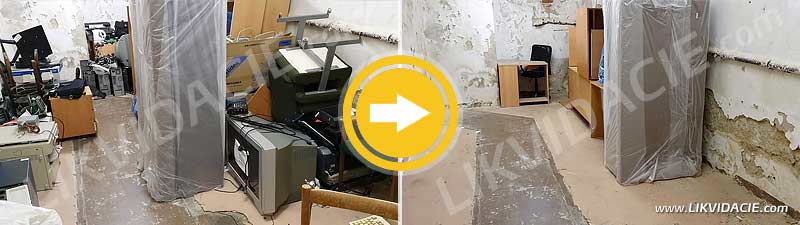 Odvoz a spracovanie vyradeného elektrozariadenia, nábytku a odpadu. Vysoká škola múzických umení v Bratislave