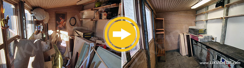 Odvoz a likvidácia odpadu z prístavby a okolia rodinného domu, upratanie. Bratislava - Rača