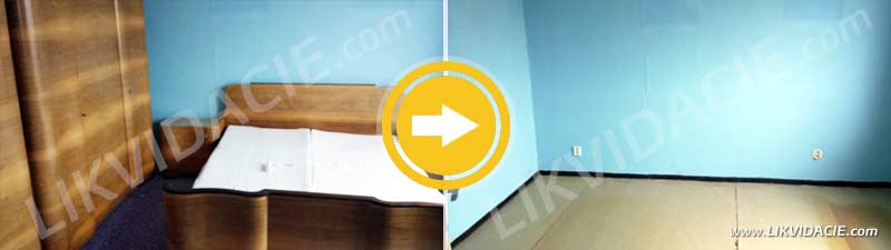 Úplné vypratanie 3i. bytu, odvoz a likvidácia starého nábytku a zariadenia. Vrbové – Piešťany