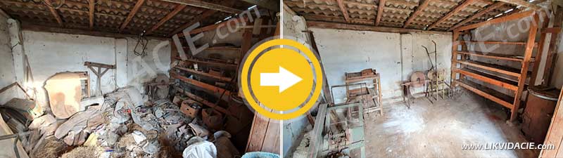 Vypratanie maštalí a okolia, odvoz a spracovanie odpadu, dočistenie priestoru - Zálesie