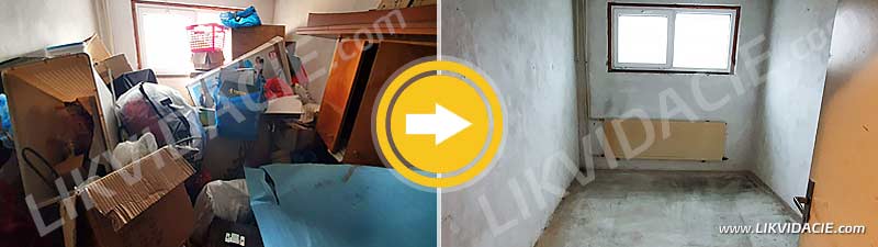 Vypratanie spoločných nebytových priestorov, odvoz a likvidácia všetkého odpadu, kompletné služby, Bratislava - Dlhé diely