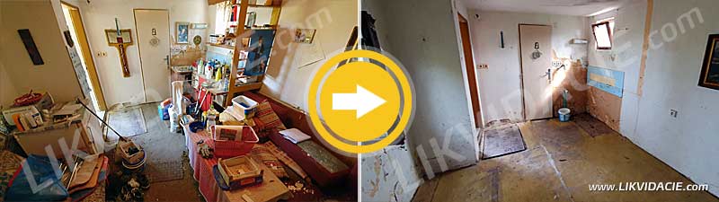 Odvoz a likvidácia odpadu zo záhrady, vypratanie záhradnej chatky. Bratislava - Ružinov