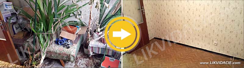 Úplné vypratanie kompletne zariadeného 3i. bytu. Bratislava - Petržalka