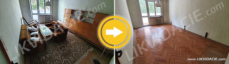 Čiastočné - expresné vypratanie bytu. Ružinov, Bratislava