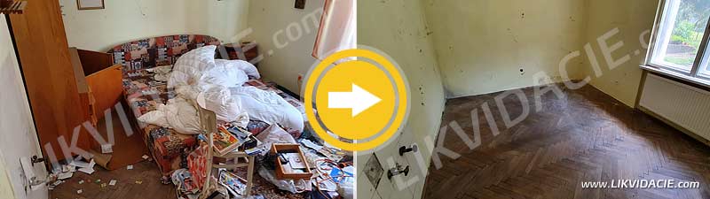 Vypratanie rodinného domu do holopriestoru pred predajom. Trnava