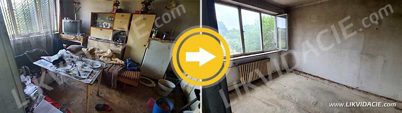 Kompletné vypratanie domu do holopristoru, 2 podlažia, pivnice a okolie domu. Trnava