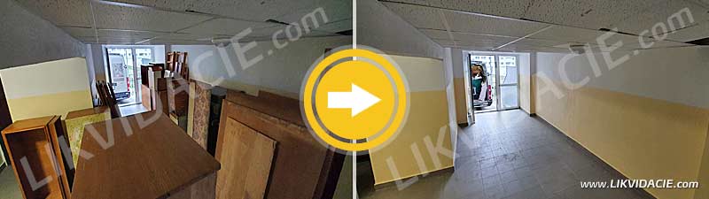 Prebiehajúce rýchle vypratanie bytu, kompletné služby bez starostí vrátane záverečného upratania. Karlova Ves, Bratislava